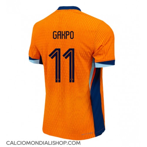 Maglie da calcio Olanda Cody Gakpo #11 Prima Maglia Europei 2024 Manica Corta